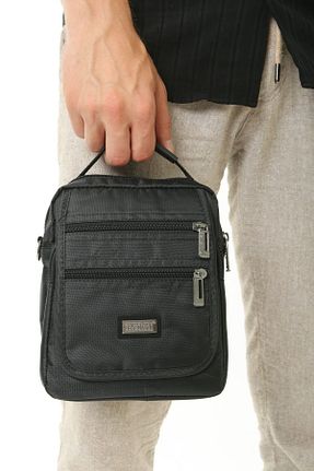 کیف دوشی مشکی مردانه پارچه ای fao polo - کد 332052959