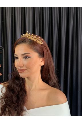 سایر اکسسوری مو طلائی زنانه سنگ کریستال BEYOĞLU NİŞANTAŞI - کد 845408781