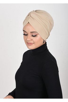 کلاه شنای حجاب بژ زنانه OykumBone - کد 194640933