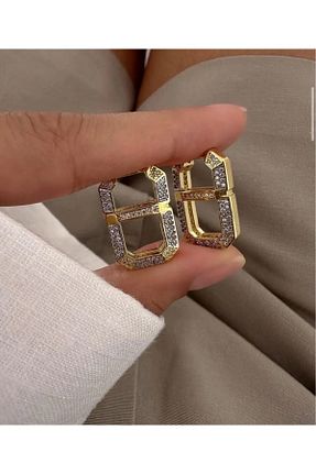 گوشواره استیل (فولاد) طلائی استیل ضد زنگ İREM YILDIZ - کد 847566573