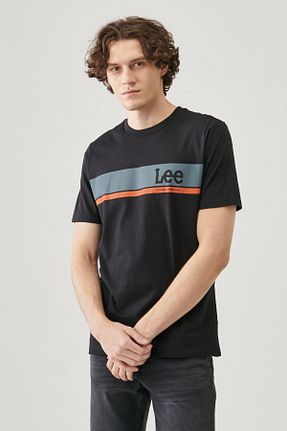 تیشرت مشکی مردانه رگولار Lee - کد 91069383
