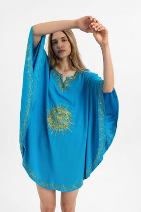 لباس فیروزه ای زنانه بافتنی Deriderim - کد 823894840