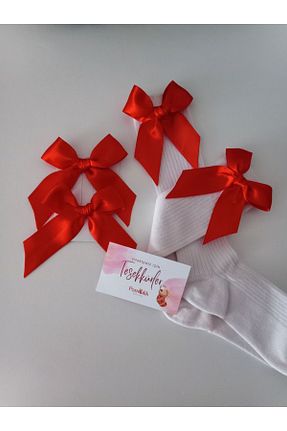 جوراب سفید بچه گانه پنبه ای PAMBIK AYAKLAR - کد 813961837