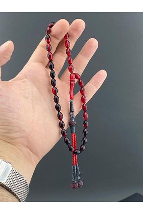 انگشتر نقره قرمز زنانه کهربا tesbihay - کد 847652497