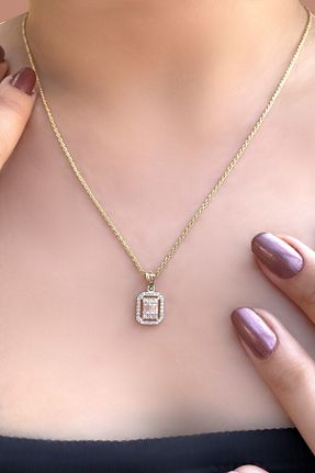 گردنبند طلا طلائی زنانه 14 عیار Altınaşkı - کد 820887636