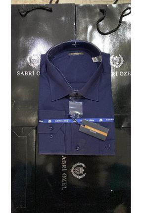 پیراهن سرمه ای مردانه رگولار sabriözel triko - کد 847668679