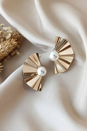 گوشواره مروارید طلائی cosita - کد 847711619