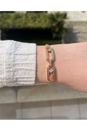 دستبند استیل (فولاد) طلائی زنانه استیل (فولاد) XUPING JEWELRY - کد 807349080