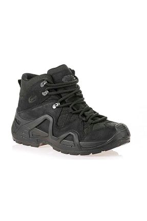 بوت مشکی مردانه چرم طبیعی پاشنه ساده پاشنه کوتاه ( 4 - 1 cm ) Gore-Tex مقاوم در برابر آب کد 92508706