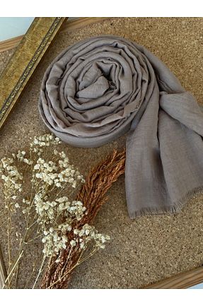 شال قهوه ای زنانه پنبه ای Oxygen Scarfs - کد 847451278