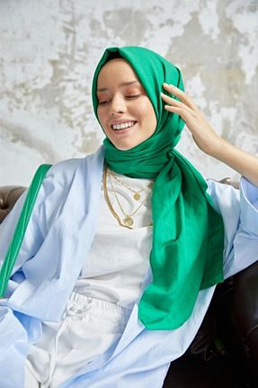 شال طوسی زنانه جاز Organic Scarfs - کد 842653700