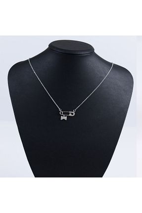 گردنبند جواهر سفید زنانه استیل ضد زنگ MerciTech - کد 846504598