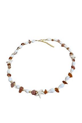 گردنبند جواهر سبز زنانه سنگ طبیعی GC Gift - کد 815056281