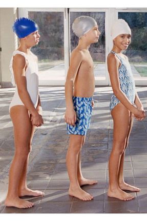 شلوارک ساحلی آبی بچه گانه پلی استر MANGO Kids - کد 816803568
