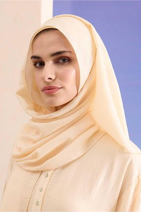 شال بژ زنانه پنبه ای Imannoor - کد 847464901