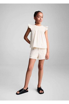 بلوز نباتی بچه گانه ساده MANGO Kids - کد 822183624