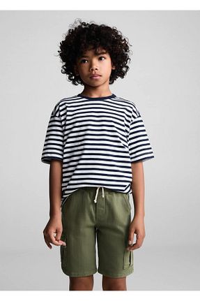 شلوارک و برمودا خاکی بچه گانه پارچه MANGO Kids - کد 820225989