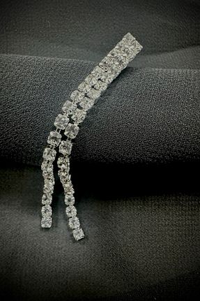 گوشواره جواهر رنگی زیرکن MAZEN - کد 847612674