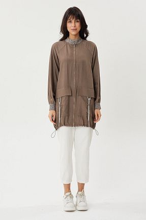کت قهوه ای زنانه رگولار Jupe - کد 838410648