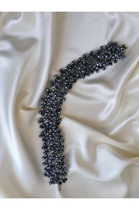 تاج سرمه ای زنانه سنگ کریستال İstoria Bridal - کد 847652621