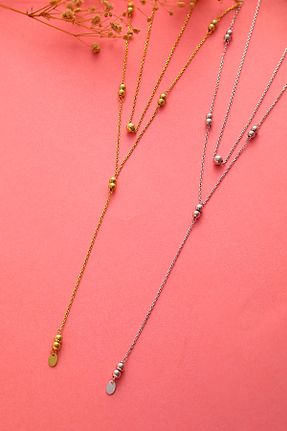 گردنبند نقره صورتی زنانه 925 عیار Queen Silver Jewelry - کد 847652408