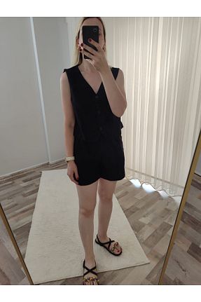 ست بالاتنه و پائین تنه مشکی زنانه بافتنی SehaModa - کد 847636493