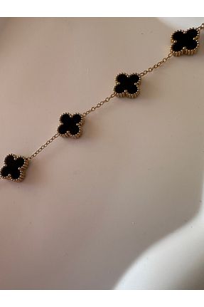 دستبند استیل (فولاد) مشکی زنانه استیل (فولاد) İlayda - کد 847670765