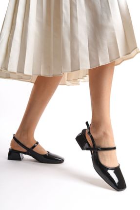 کفش پاشنه بلند کلاسیک مشکی زنانه PU پاشنه ضخیم پاشنه کوتاه ( 4 - 1 cm ) کد 820251632