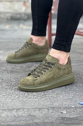 کفش اسنیکر خاکی مردانه بند دار BZ Moda - کد 847708191