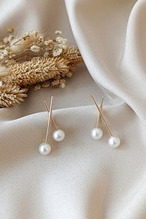 گوشواره مروارید طلائی cosita - کد 847711616