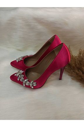 کفش مجلسی صورتی زنانه پاشنه نازک HAVVA SHOES - کد 307290871