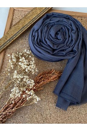شال سرمه ای زنانه پنبه ای Oxygen Scarfs - کد 847451268