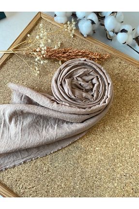 شال بژ زنانه پنبه ای Oxygen Scarfs - کد 847451283