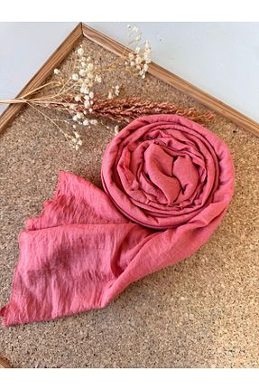 شال صورتی زنانه پنبه ای Oxygen Scarfs - کد 847451225