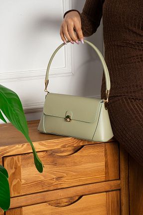 کیف دوشی سبز زنانه چرم مصنوعی HONEY BAG - کد 809000940