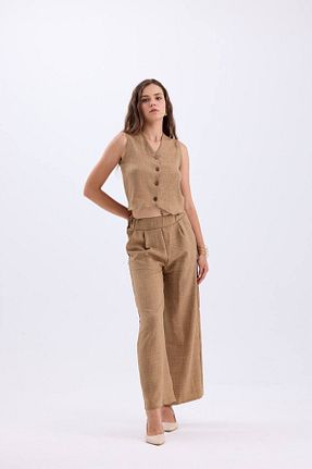ست بالاتنه و پائین تنه قهوه ای زنانه بافتنی Hotfashion - کد 844103928