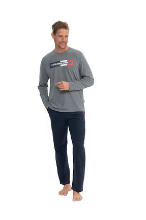 ست لباس راحتی طوسی مردانه چاپی U.S. Polo Assn. - کد 847816026
