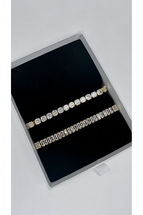 ست استیل طلائی زنانه استیل ضد زنگ GLARE JEWELRY - کد 842858593