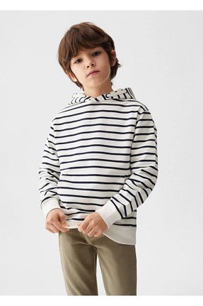 سوئیشرت سفید بچه گانه رگولار MANGO Kids - کد 799818433