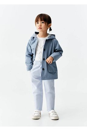 پالتو پشمی آبی بچه گانه رگولار MANGO Baby - کد 799868764