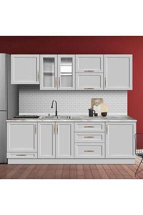 کابینت های آماده آشپزخانه طوسی Suntalam Genel Markalar - کد 847621644