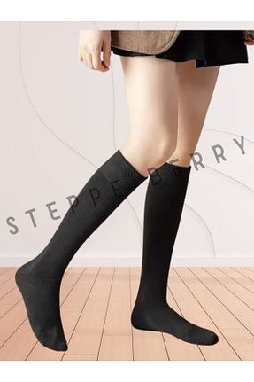 جوراب مشکی زنانه پنبه ای STEPPE BERRY - کد 170172500