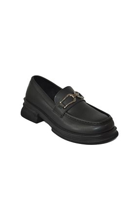 کفش لوفر مشکی زنانه چرم مصنوعی Shoemix - کد 847636275