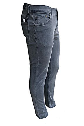 شلوار جین سایز بزرگ طوسی مردانه رگولار Best - کد 457094511