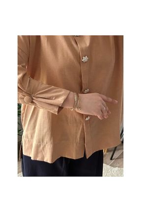 پیراهن حجاب قهوه ای زنانه رگولار sulemcee - کد 847641904