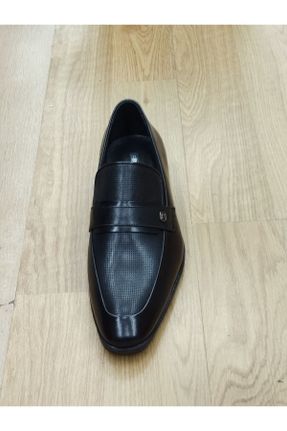 کفش کلاسیک مشکی مردانه چرم طبیعی پاشنه کوتاه ( 4 - 1 cm ) پاشنه پر کد 834724823