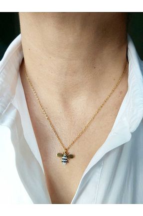 گردنبند استیل ( فولاد ) طلائی زنانه استیل (فولاد) DEVİ fashion - کد 792147053