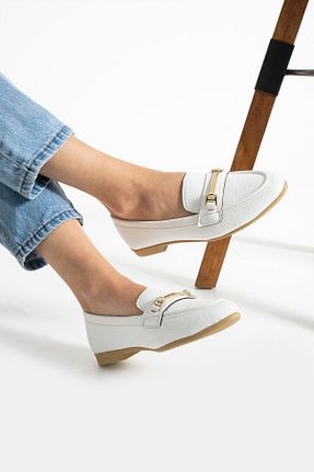 بابت سفید زنانه چرم مصنوعی star shoes - کد 827657260
