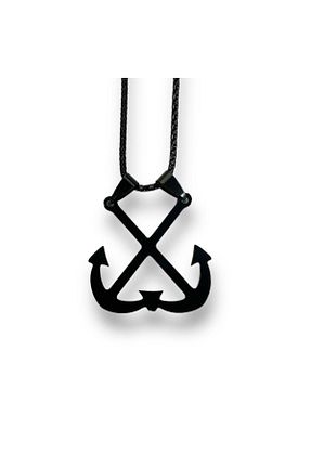 گردنبند استیل ( فولاد ) مشکی زنانه استیل (فولاد) İKİZLER DOĞAL TAŞ - کد 847710195