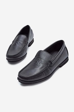 کفش کژوال مشکی مردانه چرم خالص Valmenti - کد 847768226